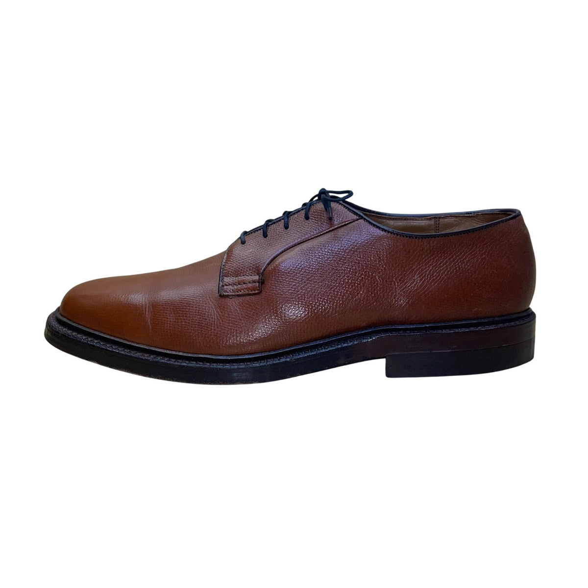 The Shoe Tree Men’s Brown Leather Lace-Up Classic Oxford Dress Shoes Size 10.5