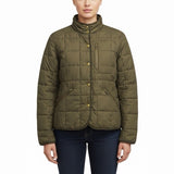 Lauren Ralph Lauren Womens Olive Puffer Jacket Quilted Snap/Zip Sz XL