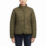 Lauren Ralph Lauren Womens Olive Puffer Jacket Quilted Snap/Zip Sz XL
