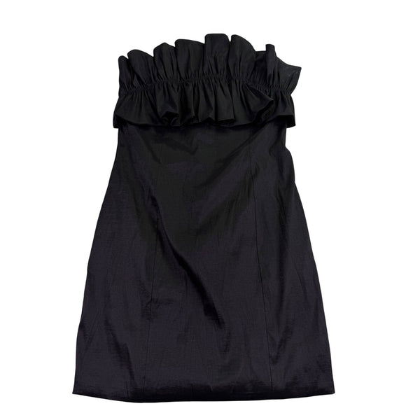 Thirty Thirty L.A. Womens Black Polyester Ruffled Strapless Dress Size M