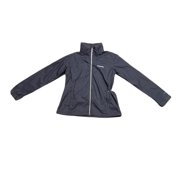 Columbia Womens Navy Omni-Shield Water-Resistant Lightweight Jacket Size L