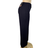 Banana Republic Womens Navy High-Rise Wide-Leg Cropped Pants Size 6L