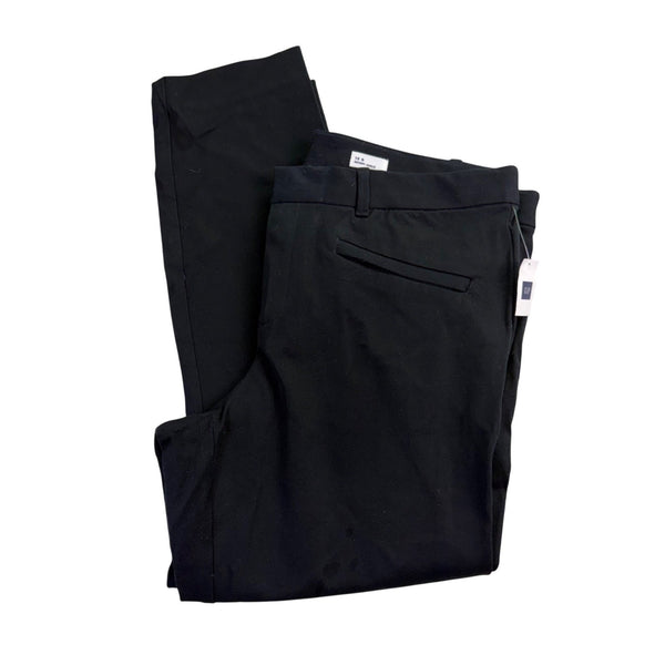 Gap Womens Black Cotton & Spandex Skinny Ankle Mid-Rise Stretch Pants 16R