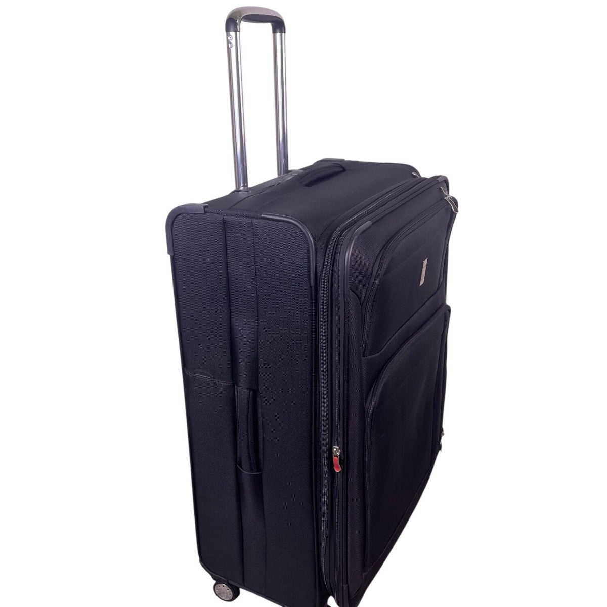 Delsey Unisex Black Expandable Spinner Wheels Rolling Travel Suitcase  Luggage