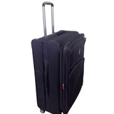 Delsey Unisex Black Expandable Spinner Wheels Rolling Travel Suitcase  Luggage