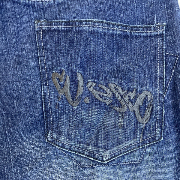 True Jeans Co. Men's Blue Denim Jean Shorts Sz W36