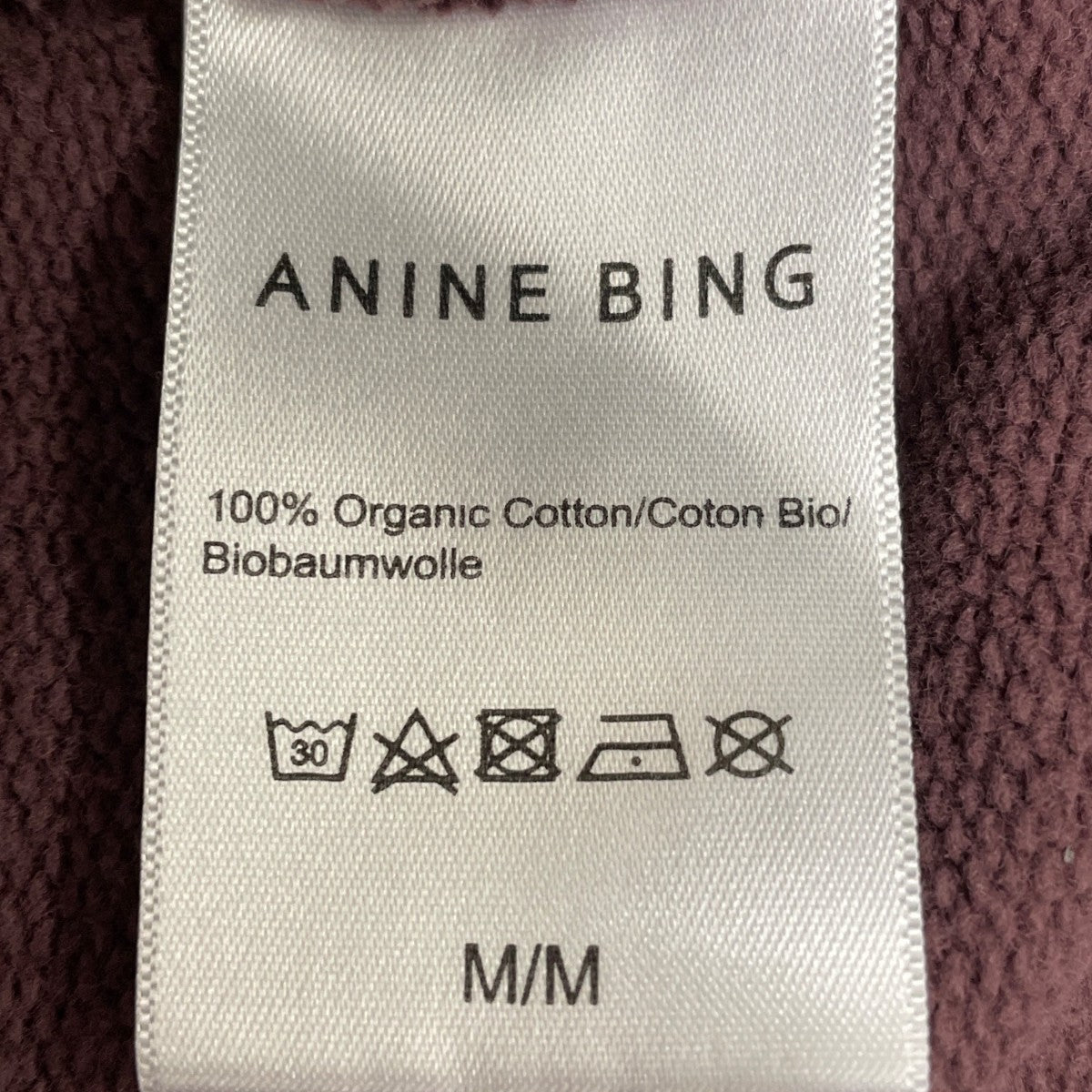 Anine Bing Womens Pink Ombre Sweatshirt Graphic Casual Crewneck Sz M