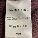 Anine Bing Womens Pink Ombre Sweatshirt Graphic Casual Crewneck Sz M