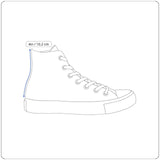 Palladium Women’s Gray Canvas Lace-Up Design High-Top Sneakers Size 9.5
