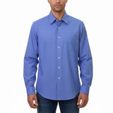 Calvin Klein Mens Blue 100% Cotton Satin Poplin Button-Down Shirt Size M