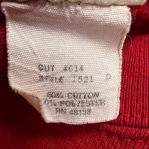 Nutmeg Mills Mens Red Washington Redskins Crewneck Sweatshirt Size M