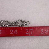 Vintage Monet Womens Silver Tone Chain Necklace 1980s Chunky Link Design
