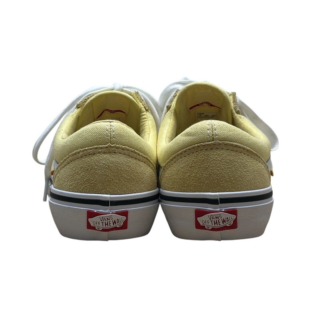 Vans Old Skool Yellow Canvas & Suede Pro Ultracush HD Skateboard Sneakers Size 8