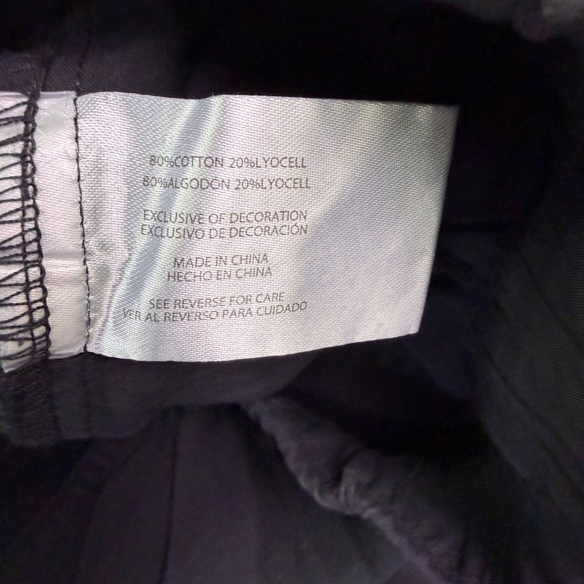Gap Mens Black Mid-Rise Elastic Waist Durable  Cargo Pants Size M