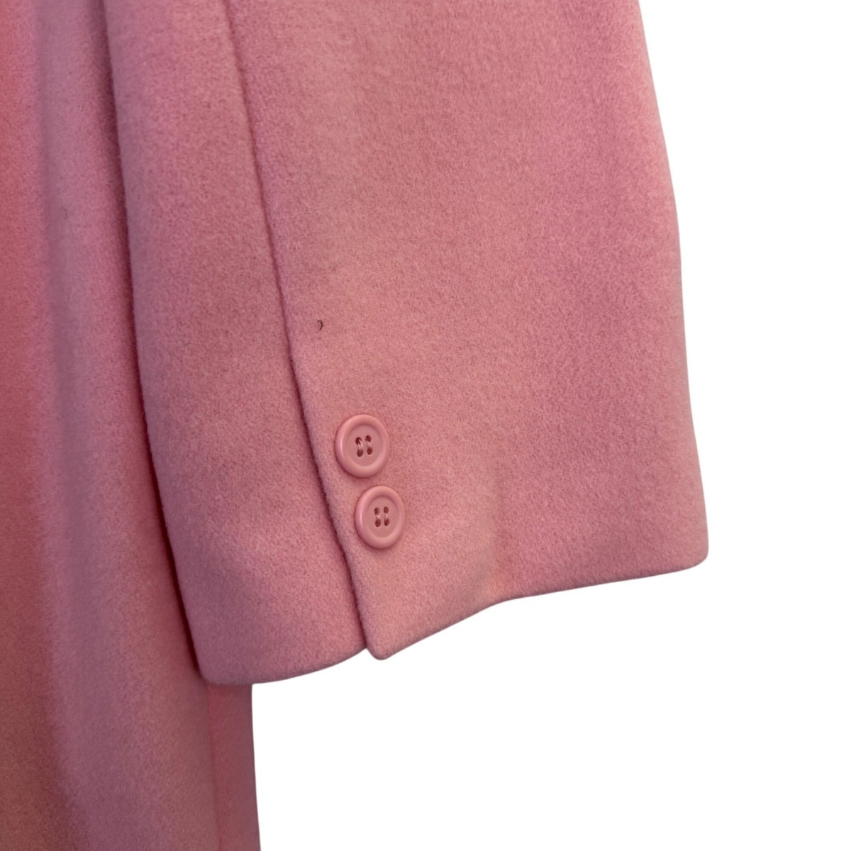 Jessica London Womens Pink Wool Blend Long Button-Front Coat Size 20WT
