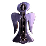 Avon Womens Gold Tone & Silver Tone Metal Angel Brooch Oval Halo & Heart