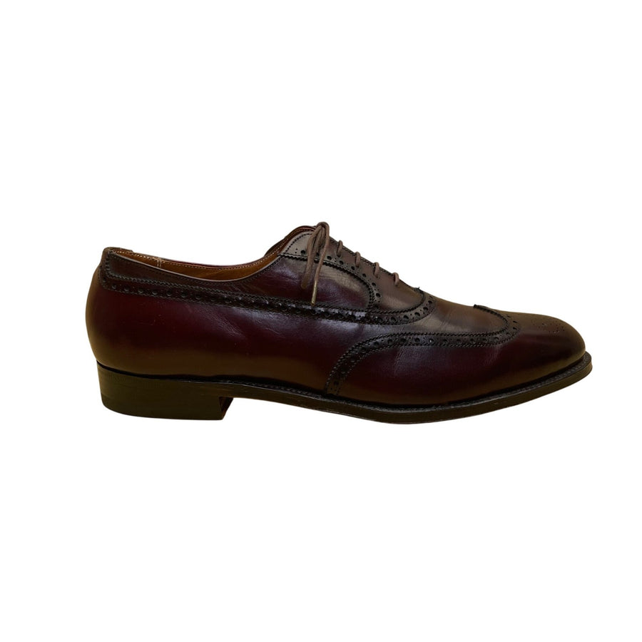 Alden Men’s Burgundy Genuine Leather Wingtip Oxfords Shoes Size 10.5