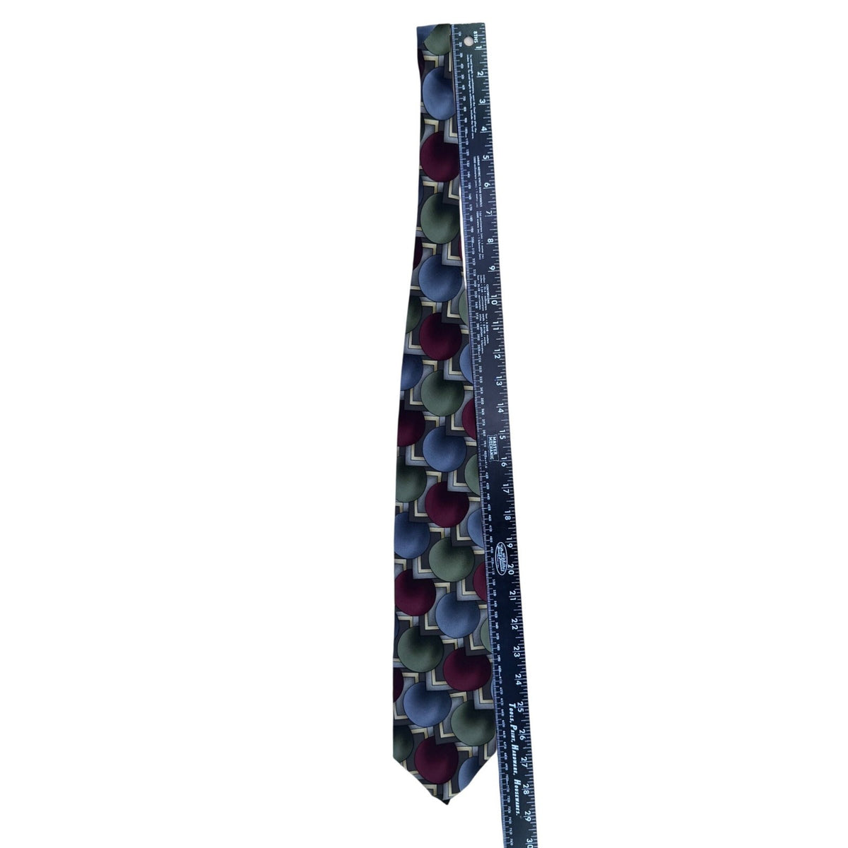 J. Garcia Mens Multicolor Geometric 100% Silk Tie Hand Sewn In U.S.A. Art-Inspir