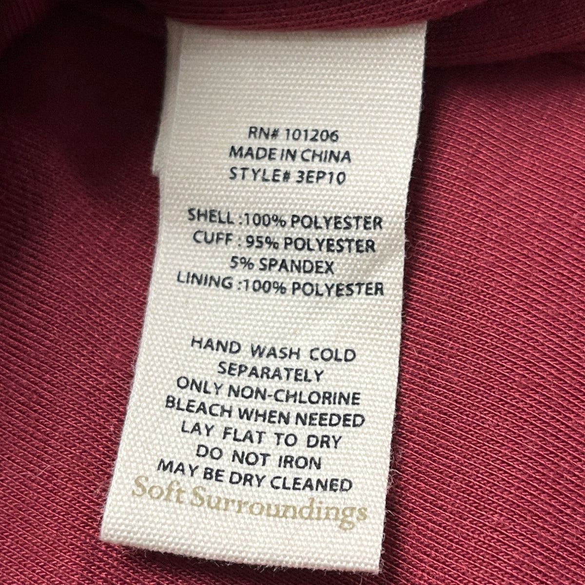 Soft Surroundings Women's Burgundy Faux Fur Hooded Jacket Full-Zip Pockets Sz SP