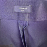 Express Womens Blue Straight-Leg Editor Pants Size 2S