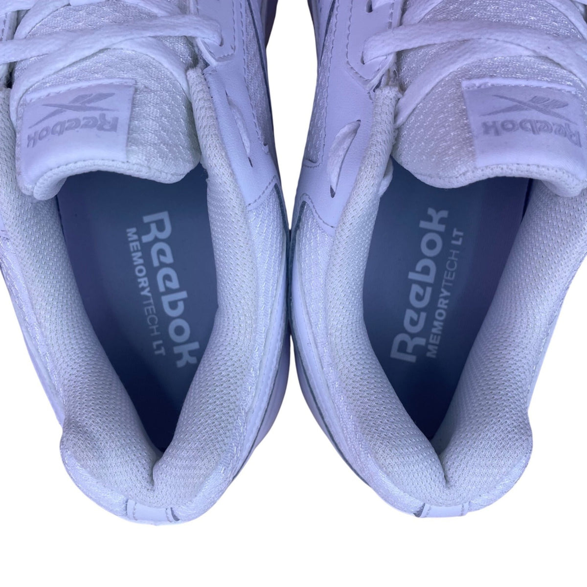 Reebok Men’s White MemoryTech LT Slip Resistant Athletic Walking Shoes Size 10.5