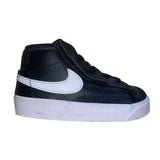 Nike Kids Black & White Leather Mid-Top Blazers Sneakers Size 7C