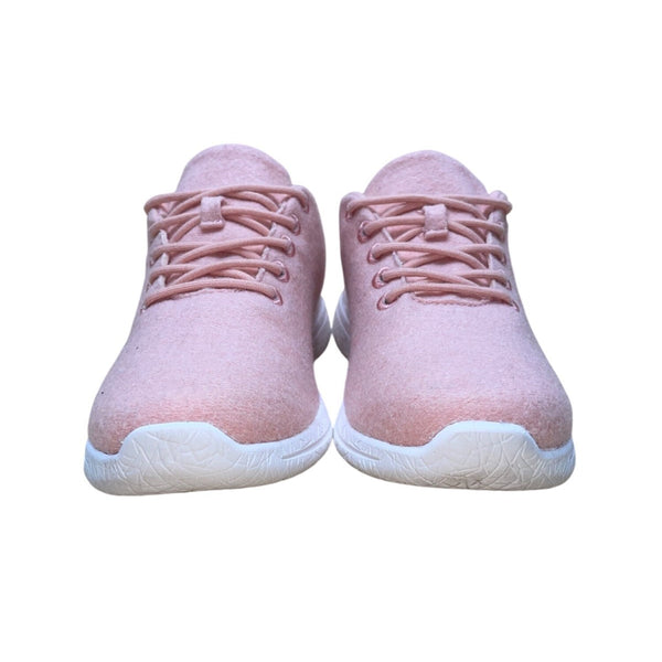 Freeshield Women’s Light Pink Wool Lightweight Lace-Up Athletic Sneakers Size 9
