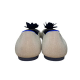 Rothys Women’s Beige & Black Knit Flower Ballet Flats Size 11.5