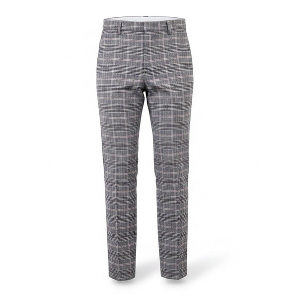 Express Womens Gray Plaid Editor Dress Pants Slim Fit Ankle Length Size 2S