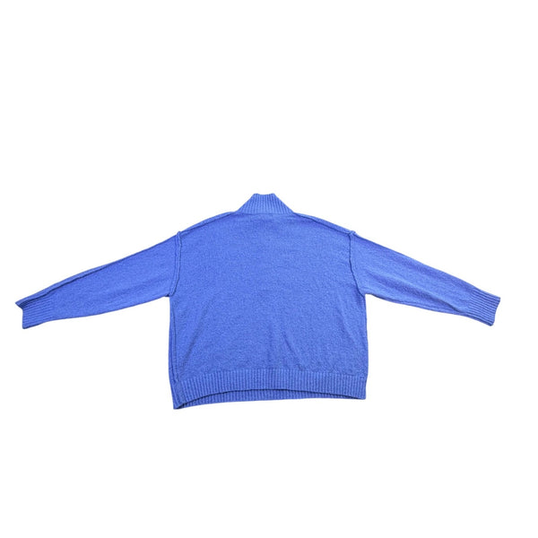 Promesa Womens Light Blue Half-Zip Pullover Sweater Size L