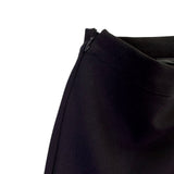 Petite Studio Womens Black Flared Pants Pearl Embellishments Sz XS