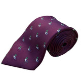 Trifles Mens Purple Silk Duck Patterned Tie All Silk Design 100% Silk Neckwear