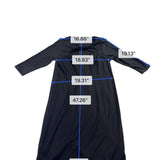 Lane Bryant Womens Black Midi Dress With Knot Front Size 18
