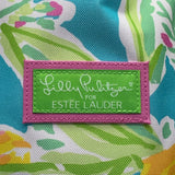 Lilly Pulitzer Women’s Green Multicolor Lemon Print Summer Carryall Tote Bag