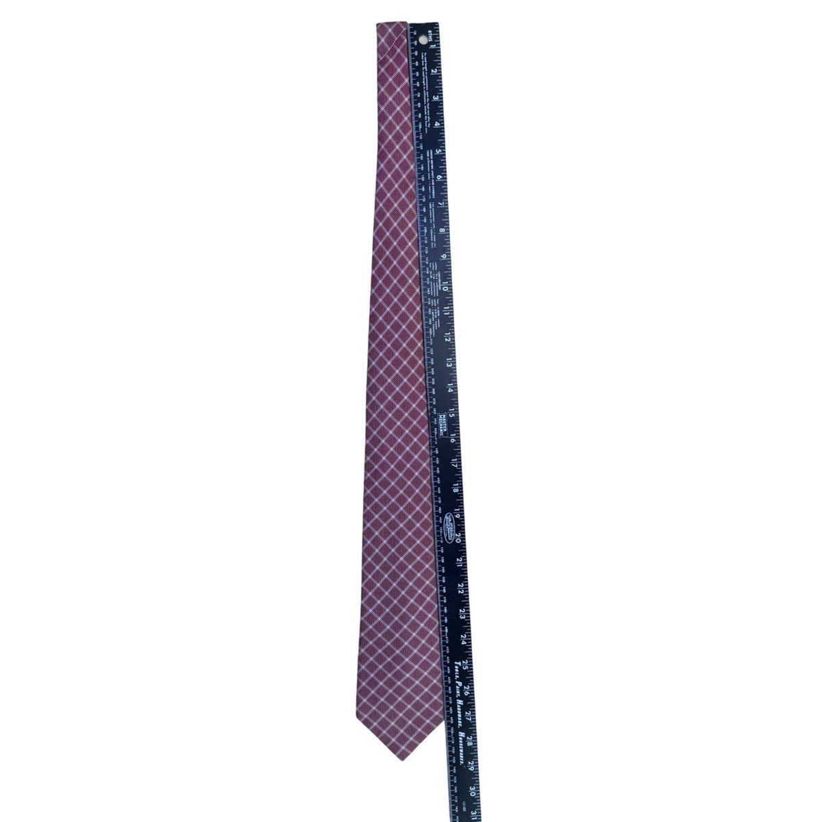 Liberty Men’s Red 100% Silk Geometric Pattern Tie