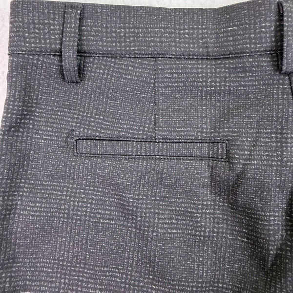 Mario Serrani Womens Black Polyester Blend Slim Fit Knit Legging Charcoal Plaid