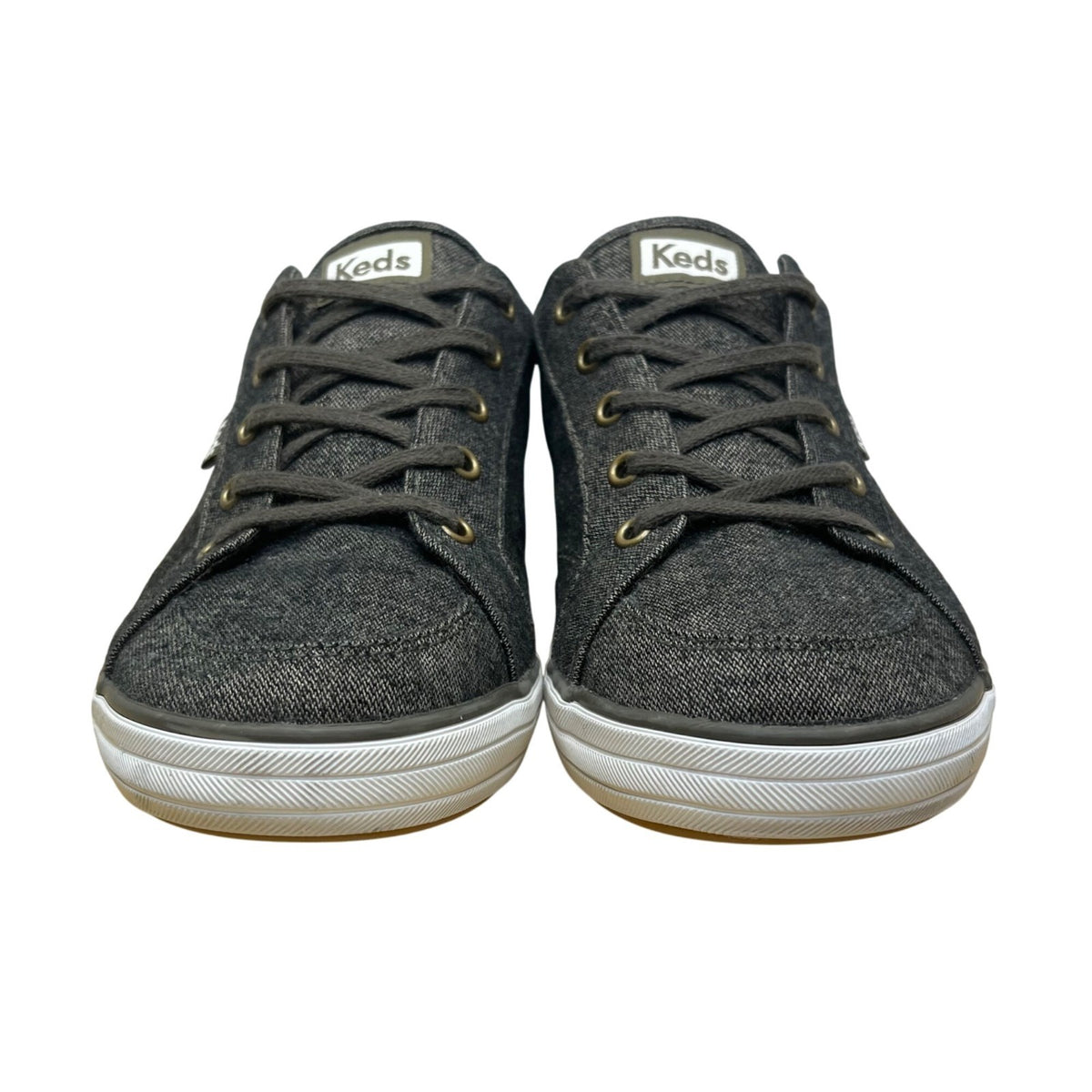 Keds Women’s Gray Canvas Everyday Wear Lace Up Casual Sneakers Size 8.5