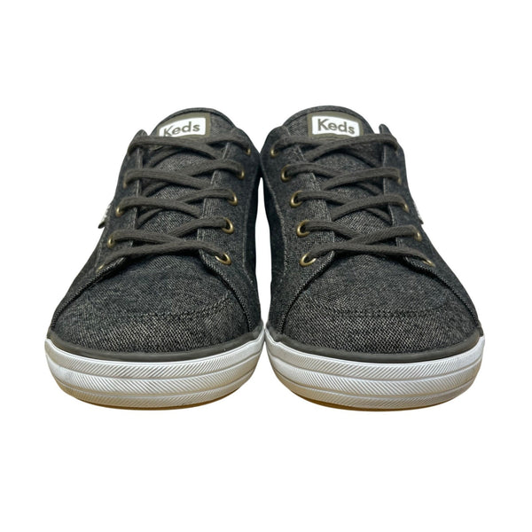 Keds Women’s Gray Canvas Everyday Wear Lace Up Casual Sneakers Size 8.5