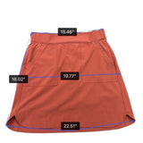 Reebok Womens Rust Skort Activewear Stretch Pockets Size M