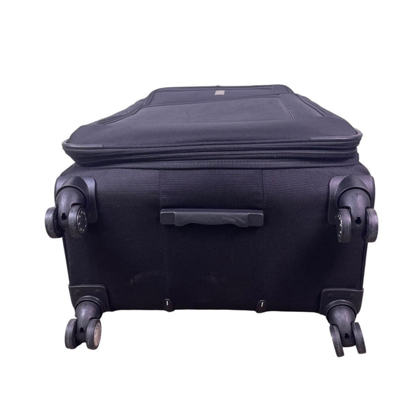 Delsey Unisex Black Expandable Spinner Wheels Rolling Travel Suitcase  Luggage
