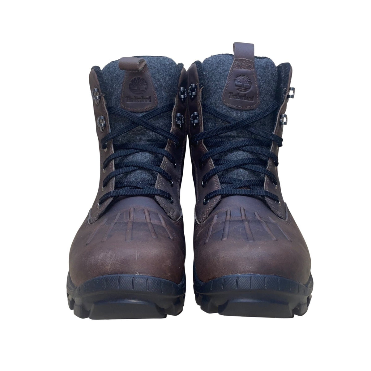 Timberland Mens Brown Leather Waterproof Insulated Lace-Up Boots Size 9.5