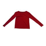 Banana Republic Womens Red Merino Wool Long Sleeve Sweater Sz Petite XS 