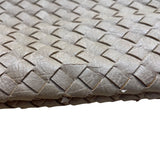 Nine West Women’s Brown Woven Faux Leather Zip Closure Foldover Clutch Bag