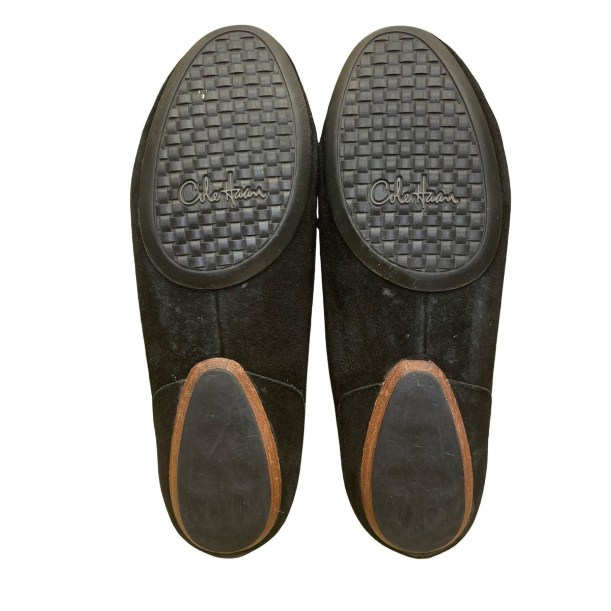 Cole Haan Women’s Black Suede Tassel Loafers Slip-On Flats Size 8.5