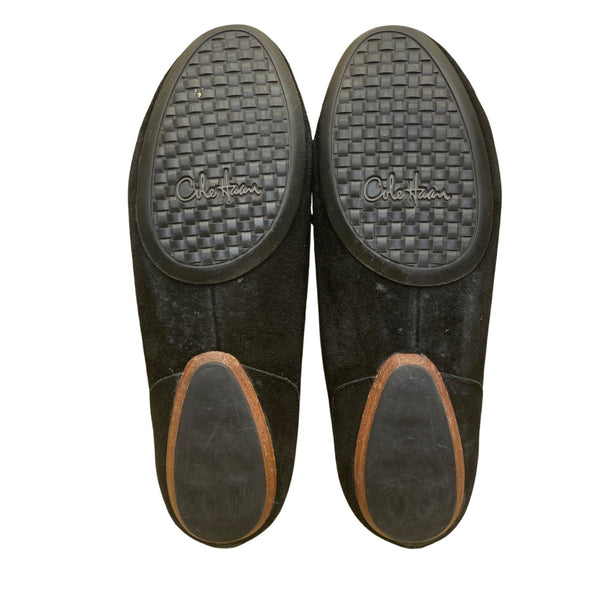 Cole Haan Women’s Black Suede Tassel Loafers Slip-On Flats Size 8.5