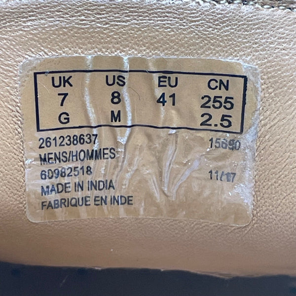 Clarks Men’s Brown Leather Soft Cushion Insole Slip-On Penny Loafers Size 8
