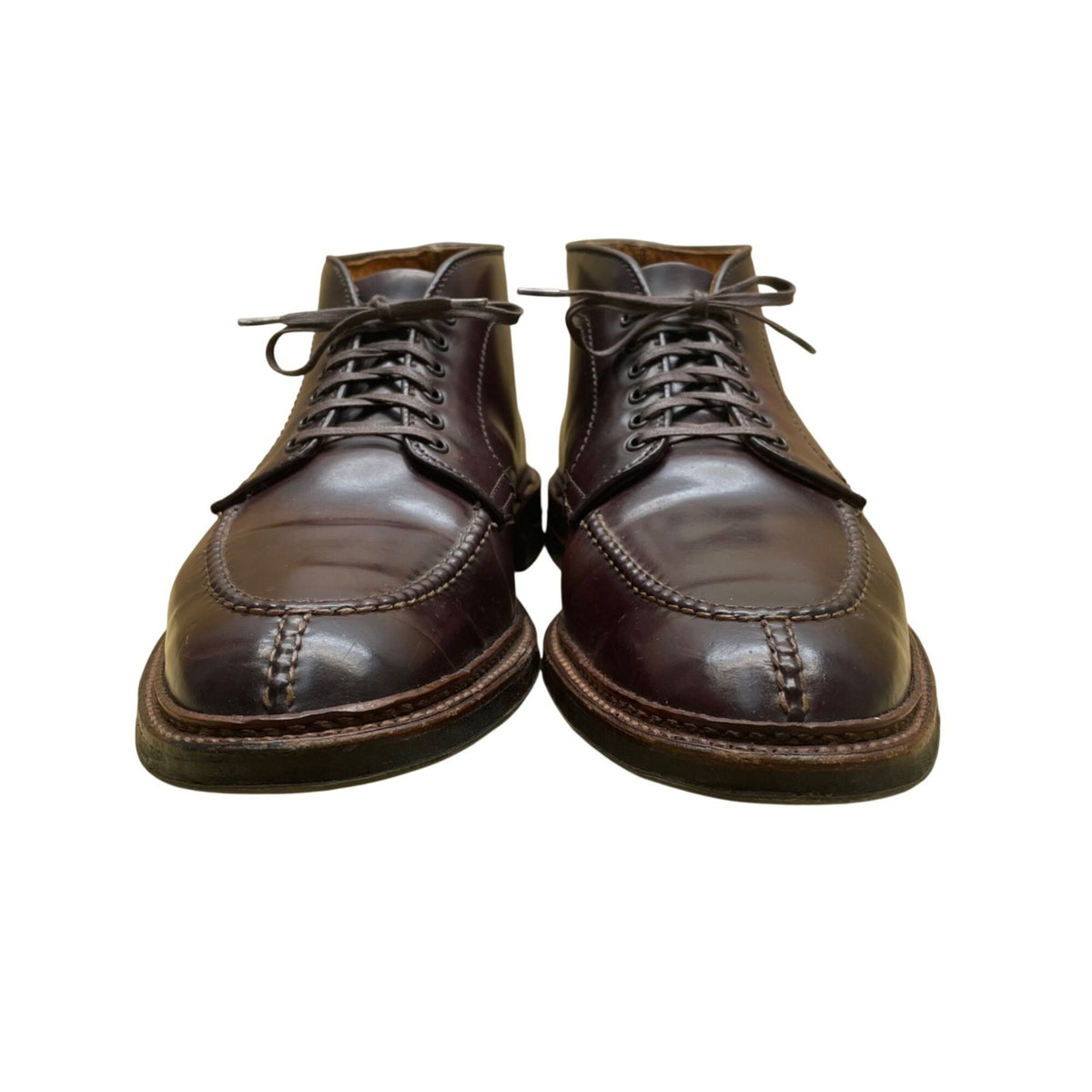 Alden Men’s Burgundy Leather Welt Moc Toe Lace-Up Chukka Boots Size 11.5 AA/B