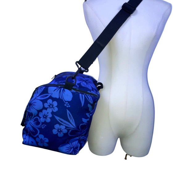 L.L. Bean Women’s Blue Floral With Adjustable Shoulder Strap Travel Bag