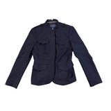 Banana Republic Womens Navy Wool Stretch Military Style Blazer Jacket Size 6