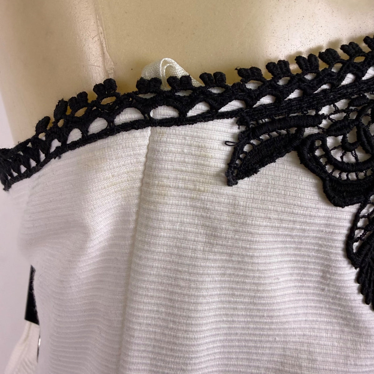 Victor Costa Women’s White & Black Dress & Blazer Set Elegant Lace Size 10